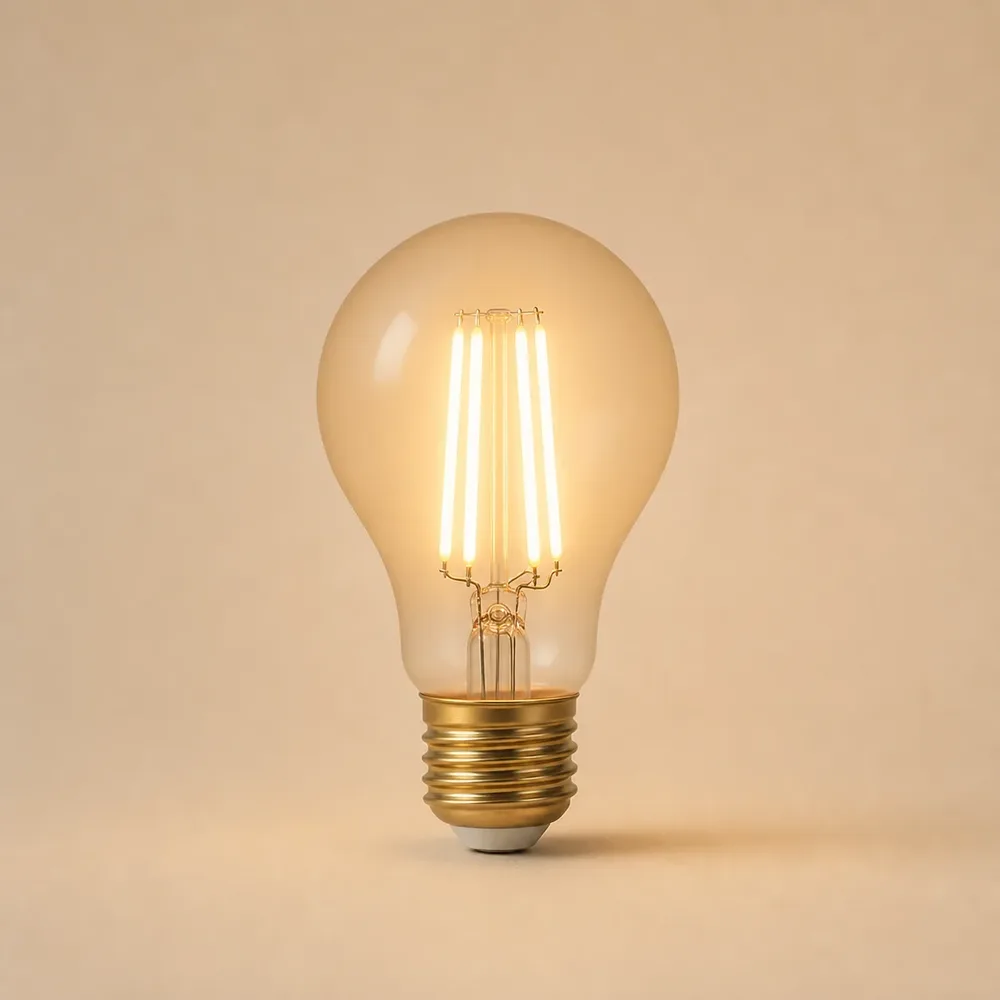 Smart LED-filamentlampa i frostat glas med varmt ljus