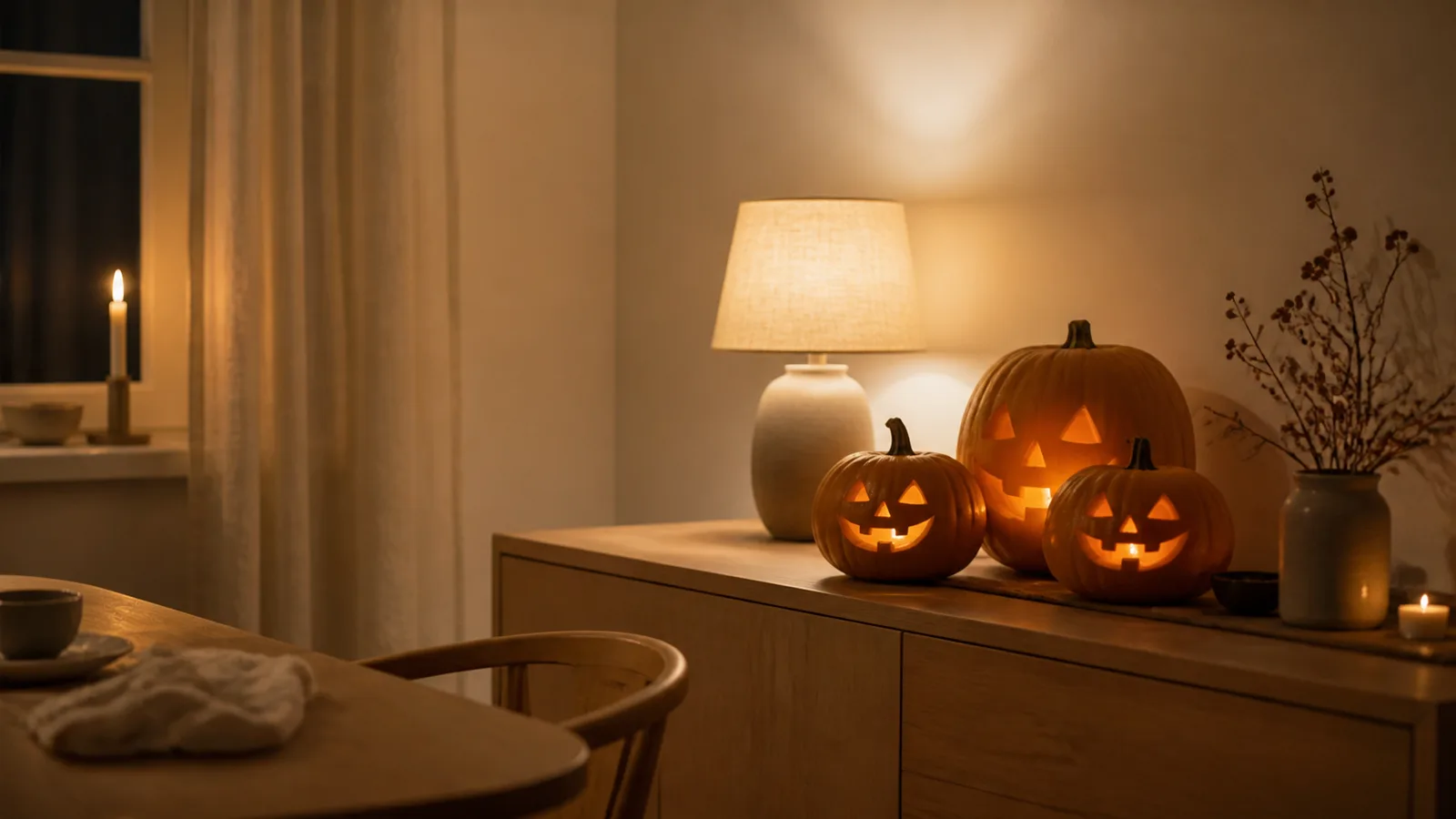 Halloweenbelysning: stämning utan att bli kitschigt